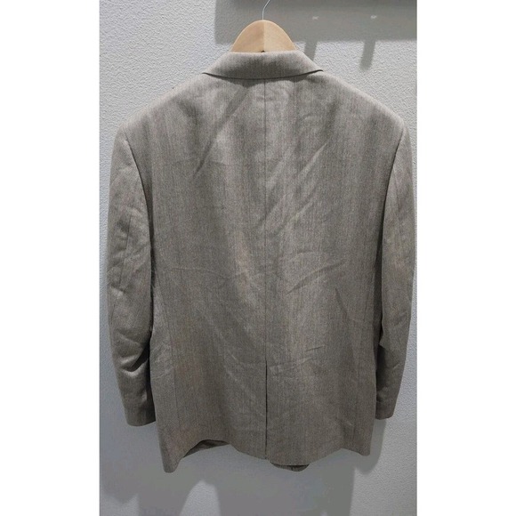 JOS A BANK SIGNATURE SILK/CAMEL HAIR HERRINGBONE SPORT COAT BLAZER MEN 44R - Picture 2 of 10